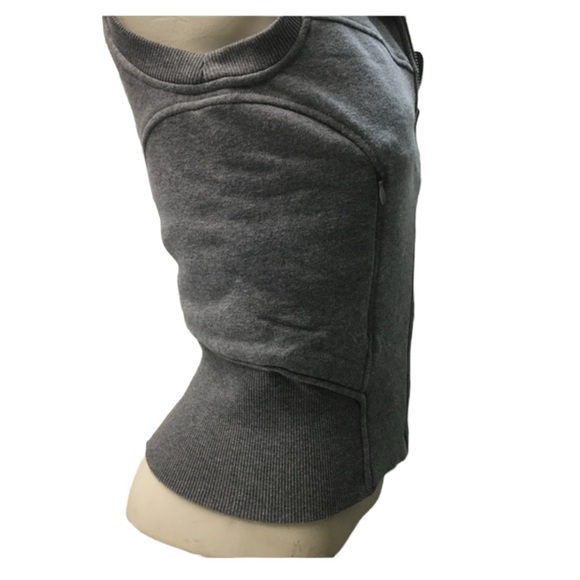 Armani Exchange Reversible Sweater Vest, Faux Fur Grey Knit, Size XS - Picture 3 of 10